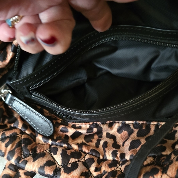 Brighton Brown and Black Tote Bag with Leopard Print - Picture 11 of 16